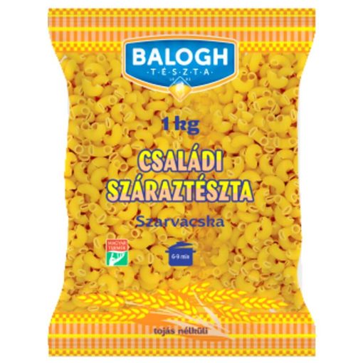 Paste Balogh - Paste uscate pentru familie - Formă de corn, fără ou, paste uscate - 1kg