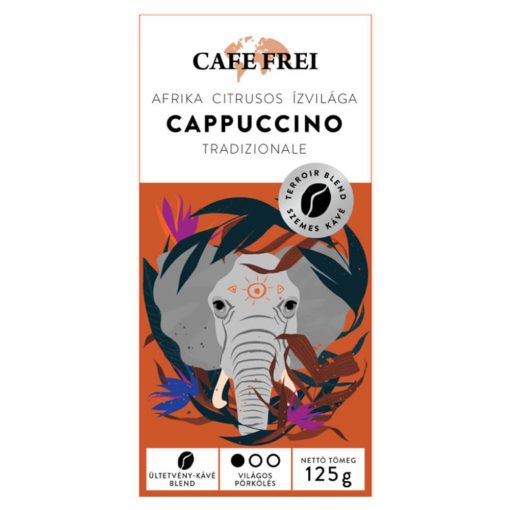 Café Frei, cafea boabe Cappuccino Tradizionale cu gust de citrice de Africa,  125 g 