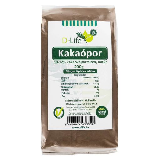 D-Life Kakaópor (10-12%) 200g