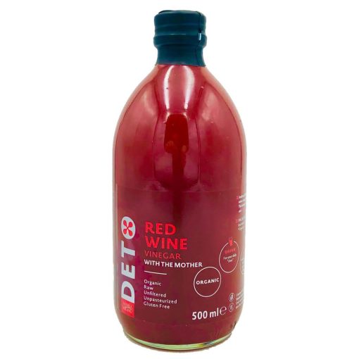 Deto Bio oțet de vin roșu nefiltrat - 500 g