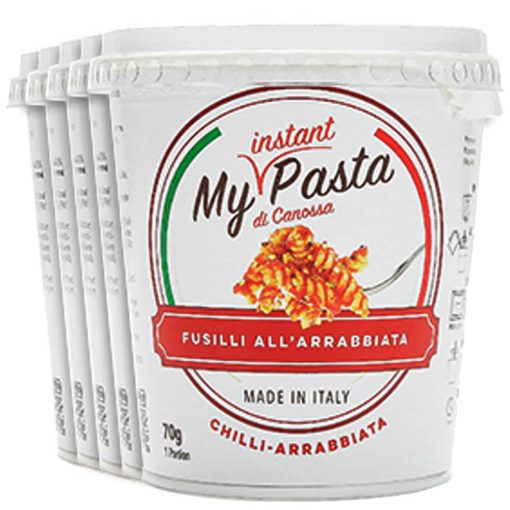 My Instant Pasta, Paste instant cu sos arrabiatta - 5 x 70 g / pachet pentru 5 zile