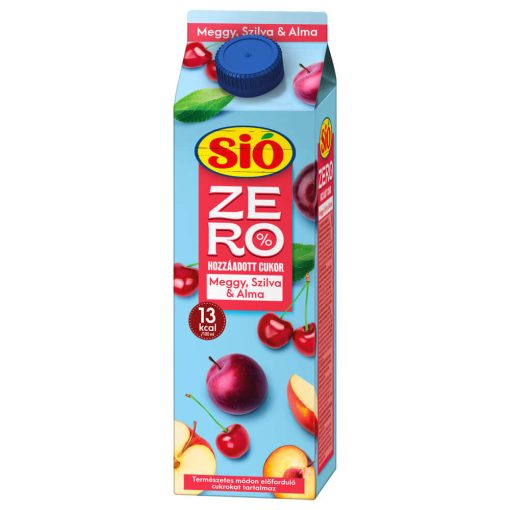 Sió Zero suc de fructe vișine-prune-mere - 1 litru